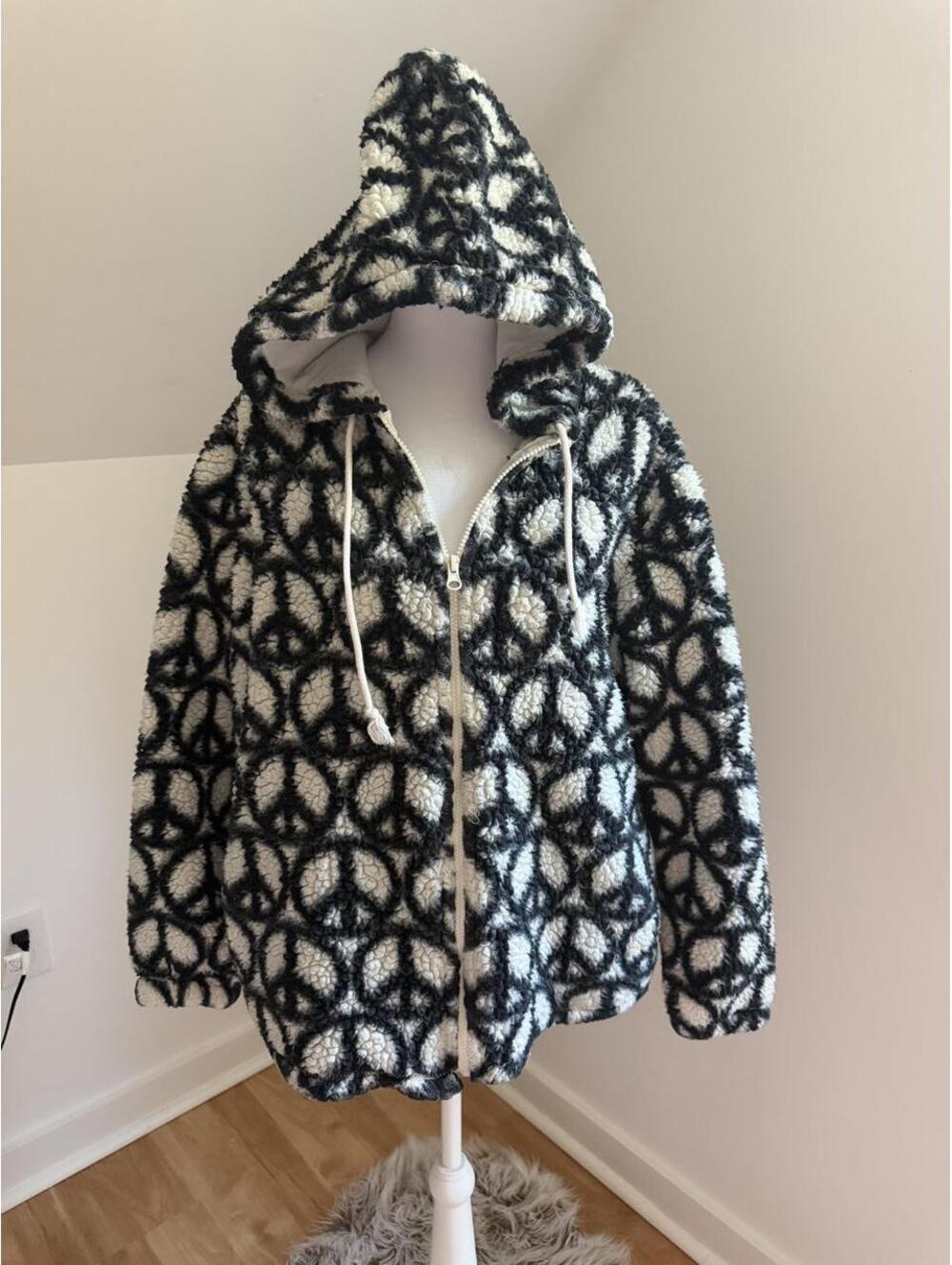 PacSun Women's Black and Multi Hoody